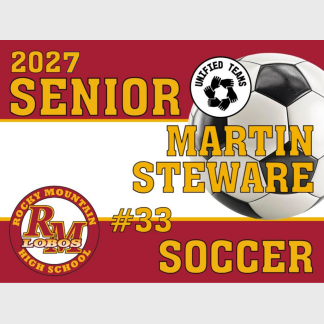 Rocky Mountain High School Unified Soccer yard sign