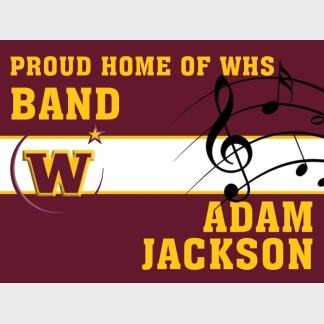 Windsor High School band yard sign