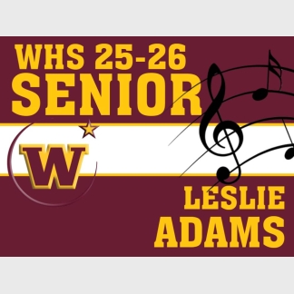 Windsor High School band yard sign