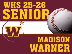 Windsor High School baseball yard sign