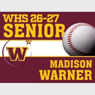windsor high school baseball yard sign