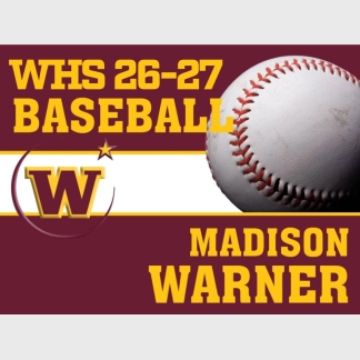 windsor high school baseball yard sign