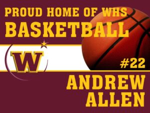 Windsor High School basketball yard sign