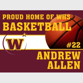 Windsor High School basketball yard sign