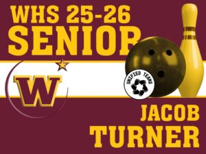 Windsor High School unified bowling yard sign