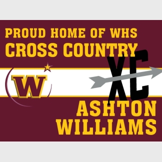 Windsor High School cross country yard sign