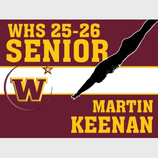 Windsor High School diving yard sign