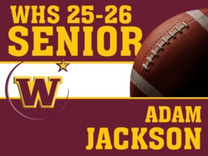 Windsor High School football yard sign