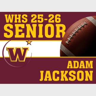 Windsor High School football yard sign