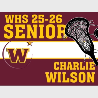 Windsor High School lacrosse yard sign