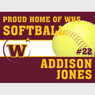 Windsor High School softball yard sign
