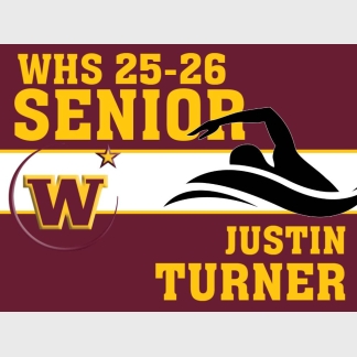 Windsor High School swimming yard sign