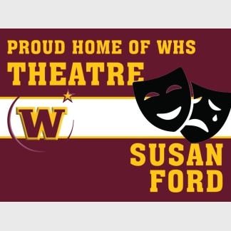 Windsor High School theatre yard sign