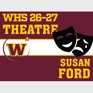 windsor high school theatre yard sign