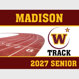 windsor high school track & field yard sign
