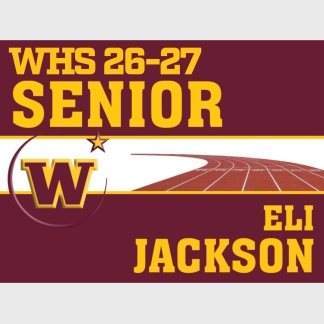 windsor high school track & field yard sign