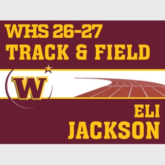 windsor high school track & field yard sign