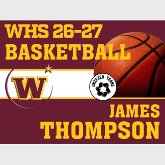 windsor high school unified basketball yard sign