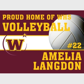Windsor High School volleyball yard sign