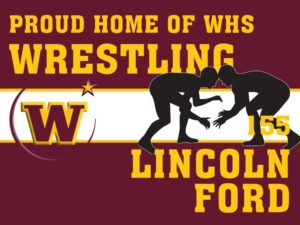 Windsor High School wrestling yard sign