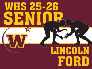 Windsor High School wrestling yard sign
