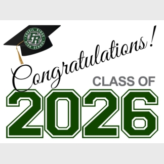 Fossil Ridge High School graduation yard signs