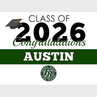 Fossil Ridge High School graduation yard signs