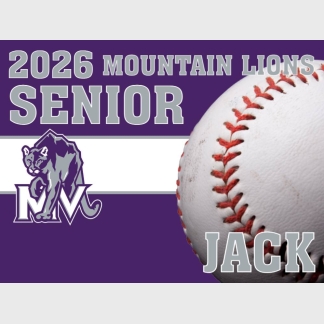 Mountain View High School baseball yard sign