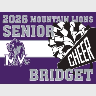 Mountain View High School cheer yard sign
