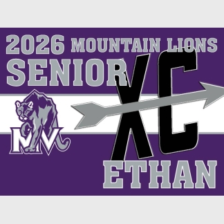 Mountain View High School cross country yard sign
