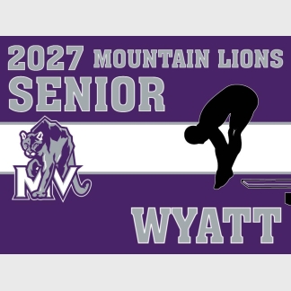 Mountain View High School diving yard sign