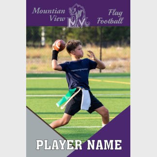 Mountain View High School flag football banner