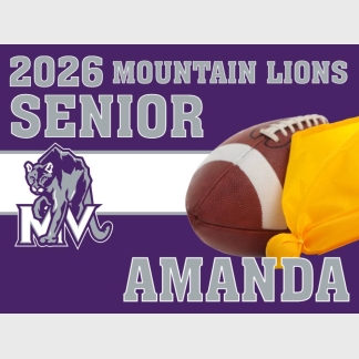 Mountain View High School flag football yard sign