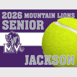 Mountain View High School tennis yard sign