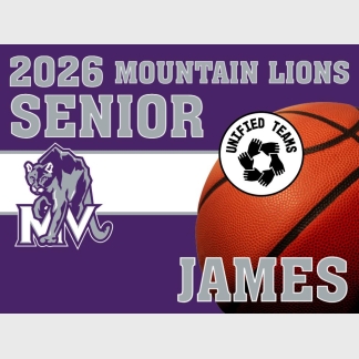 Mountain View High School unified basketball yard sign