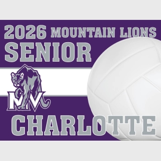 Mountain View High School volleyball yard sign