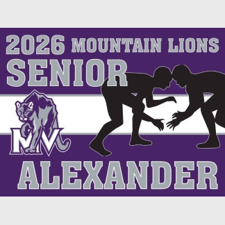 Mountain View High School wrestling yard sign