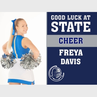 Severance High School state cheer yard sign