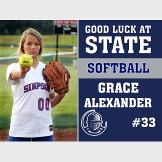 Severance High School state softball yard sign