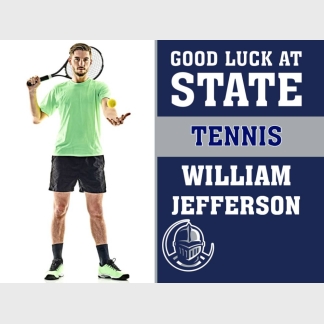 Severance High School state tennis yard sign