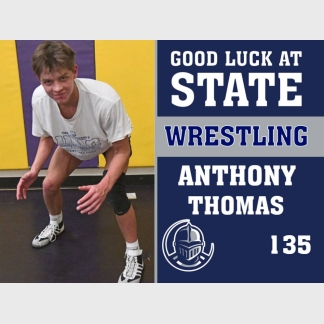 Severance High School state wrestling yard sign