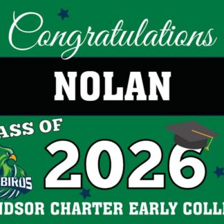windsor charter early college graduation yard signs