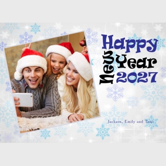 Happy New Year photo card