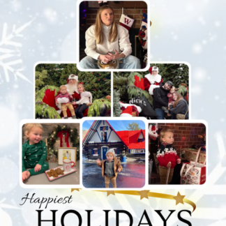 happy holidays photo card