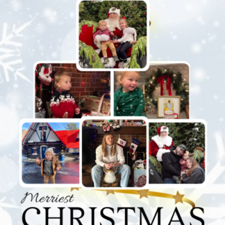 merry Christmas tree photo card