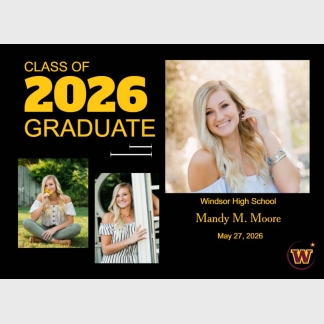 windsor high school graduation photo announcements