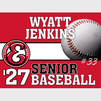 Eaton High School Baseball yard sign