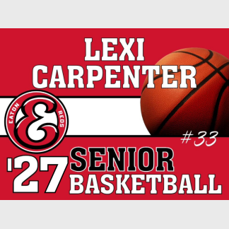 Eaton High School Basketball yard sign
