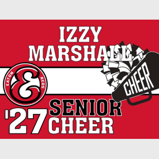 Eaton High School Cheer yard sign