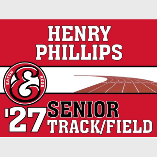 Eaton High School Track yard sign